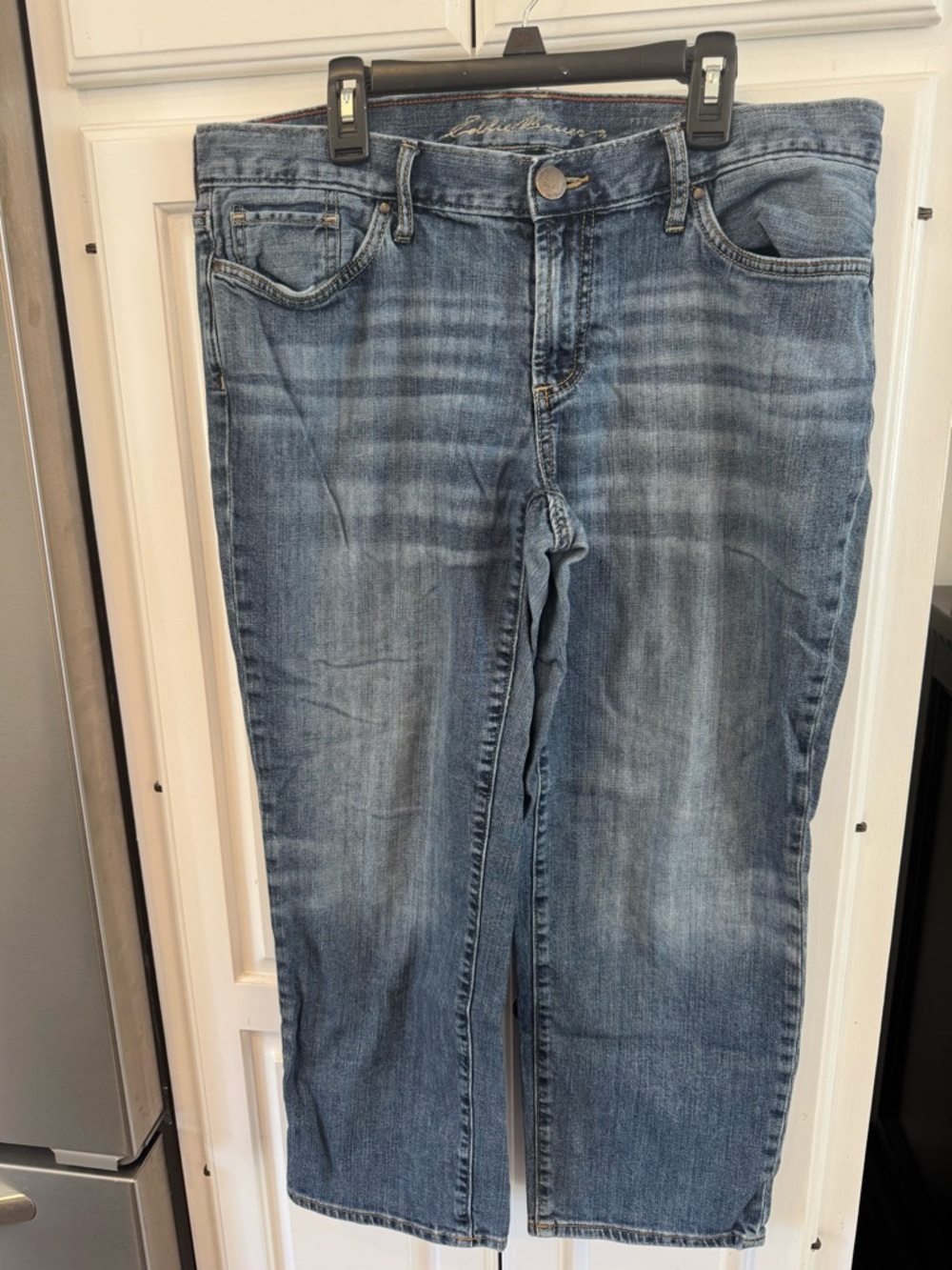 Eddie Bauer Light Blue Straight-Leg Women's Jeans